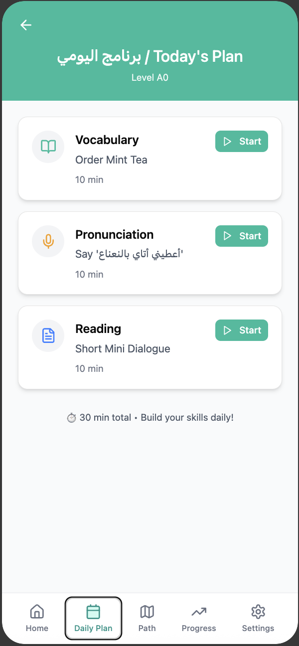 Structured Daily Practice